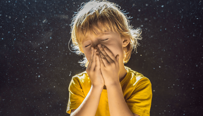 Little Boy With Germs