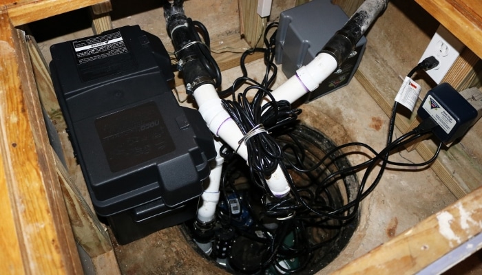 New Sump Pump Installation With Batterhy Backup